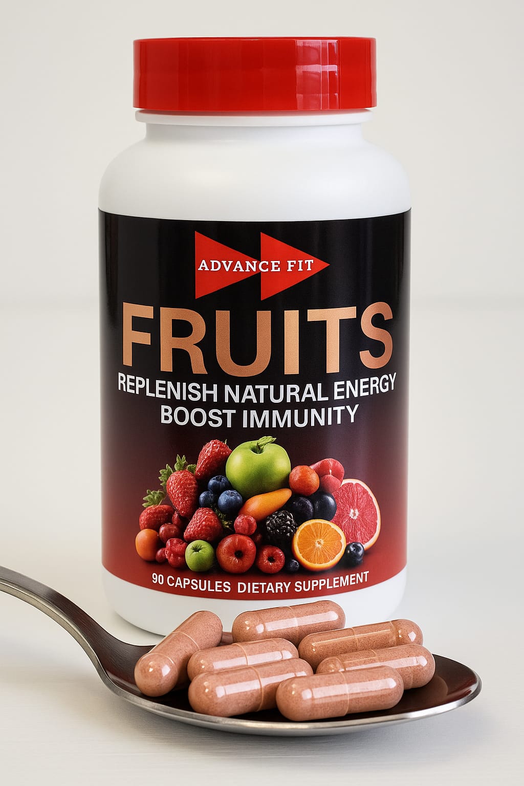 Advance Fit Fruits Dietary Supplement 90 Capsules