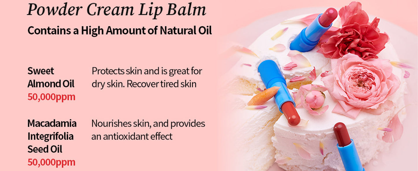 TOCOBO Powder Cream Lip Balm 032 Rose Petal 3.5g / 0.12 oz.