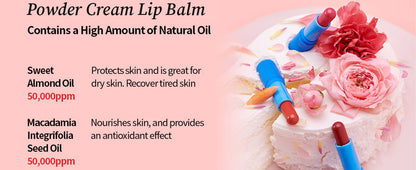 TOCOBO Powder Cream Lip Balm 032 Rose Petal 3.5g / 0.12 oz.