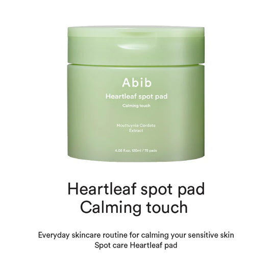 Abib Heartleaf spot pad Calming touch 150ml / 5.07 fl. oz. (80 pads)