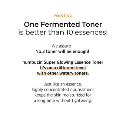 numbuzin No.3 Super Glowing Essence Toner 200ml / 6.76 fl. oz.