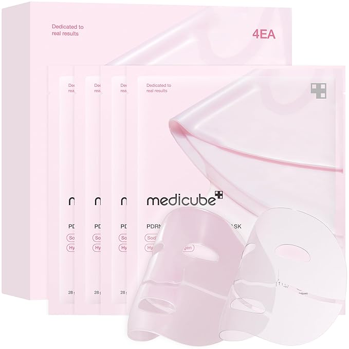 medicube  PDRN Pink Collagen Gel Mask 28 g/0.98 oz. (1 Sheet) x 4 ea