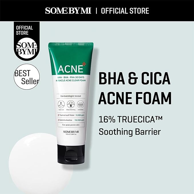 SOMEBYMI AHA-BHA-PHA 30 days Miracle Acne Clear Foam 100ml / 3.38 oz.