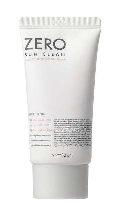 rom&nd Zero Sun Clean 02. Tone Up SPF50+ PA++++ 50ml / 1.69 fl. oz.