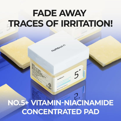 numbuzin No.5 Vitamin-Niacinamide Concentrated Pad 180ml / 6.08 fl. oz. (70 Pads)