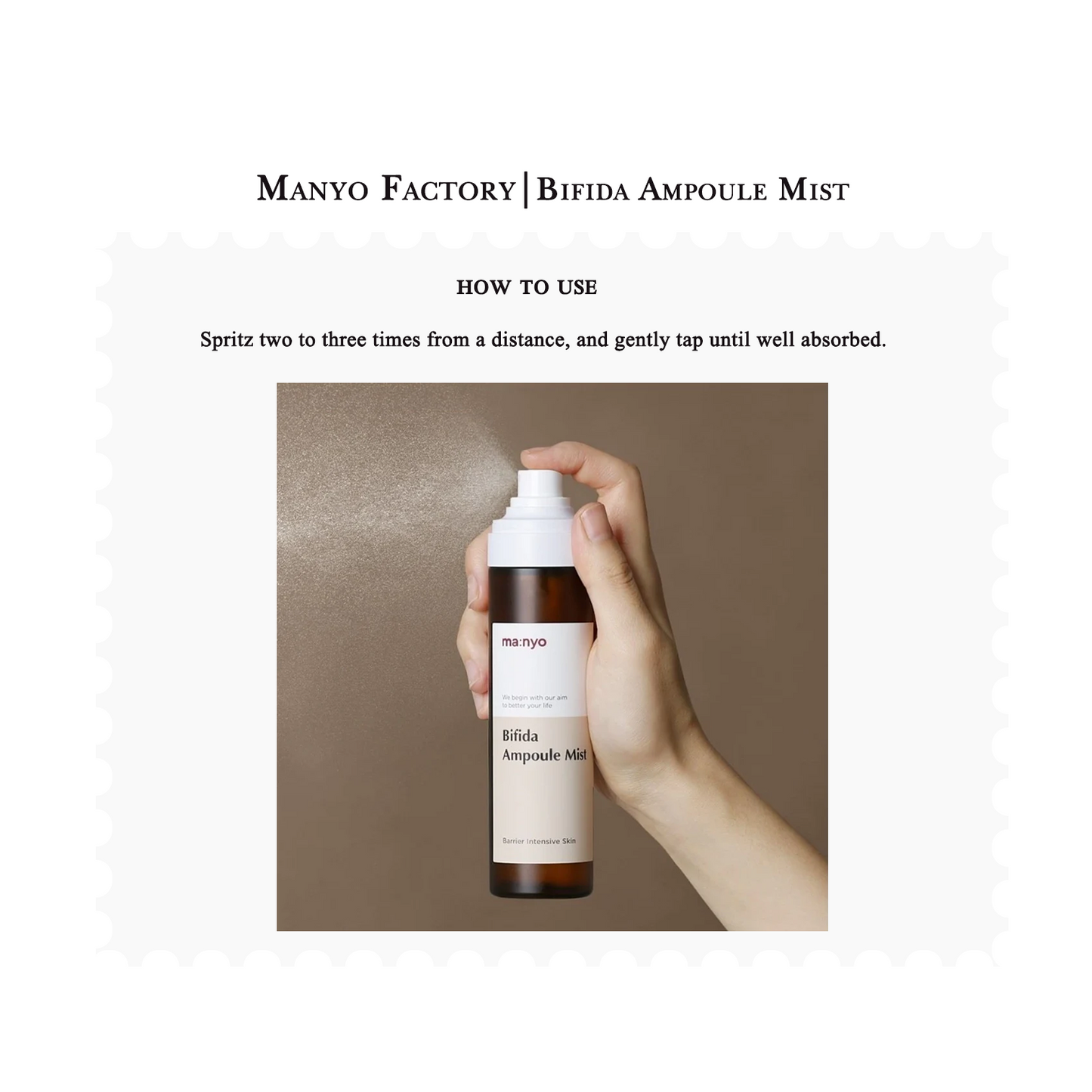 manyo Bifida Ampoule Mist 120ml / 4.0 fl. oz.