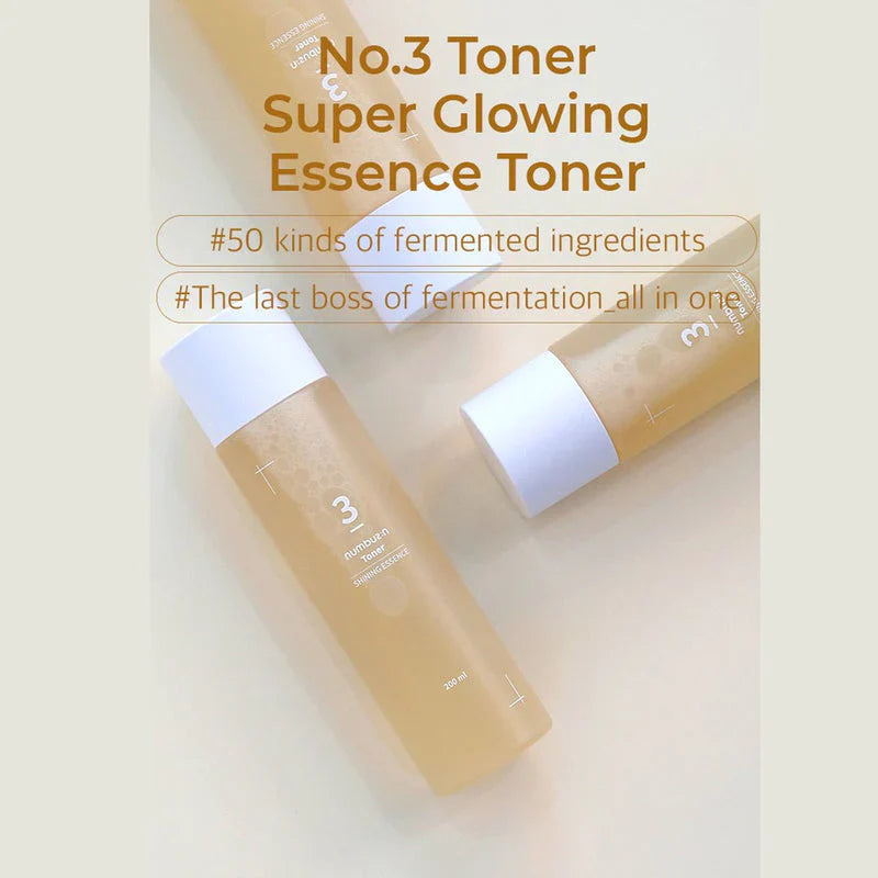 numbuzin No.3 Super Glowing Essence Toner 200ml / 6.76 fl. oz.