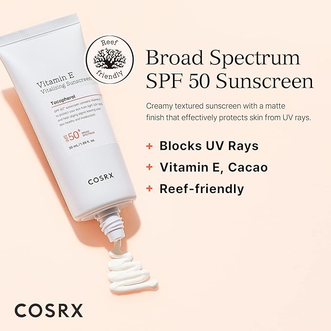 COSRX Vitamin E Vitalizing Sunscreen SPF 50+ 50ml / 1.69 fl. oz.