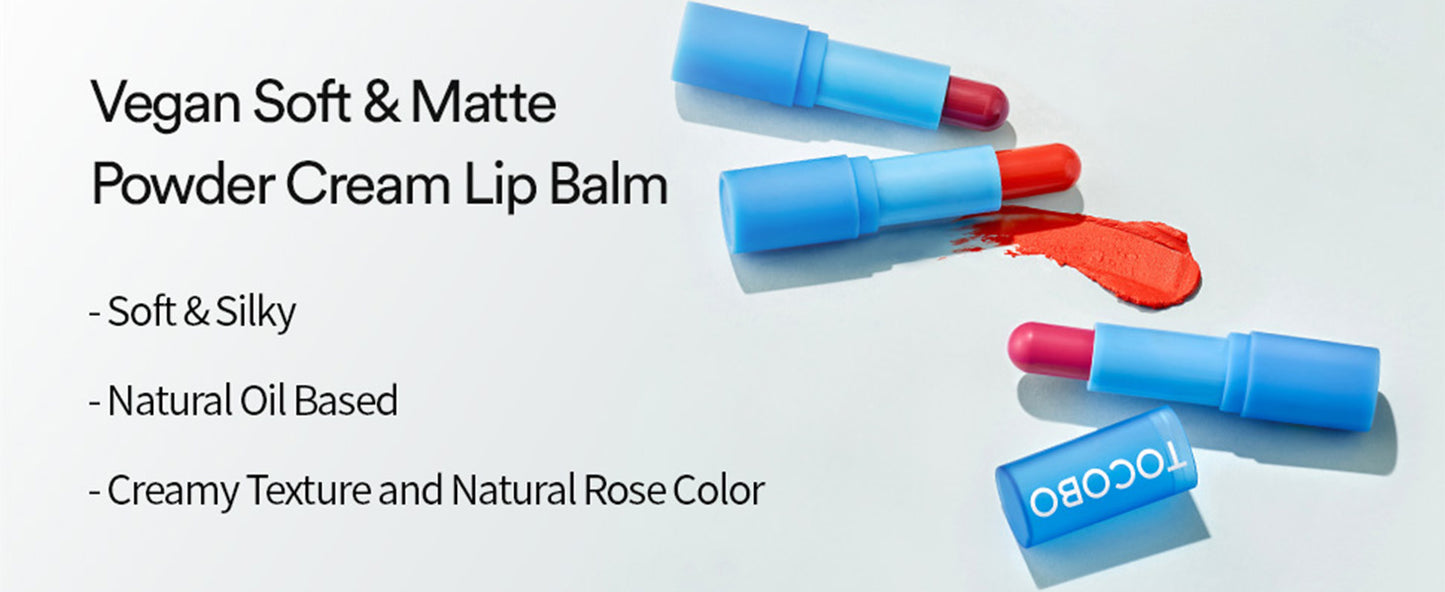 TOCOBO Powder Cream Lip Balm 032 Rose Petal 3.5g / 0.12 oz.