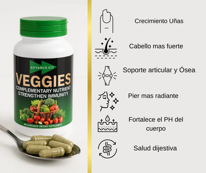 Advance Fit  Veggies Dietary Supplement 90 Capsules