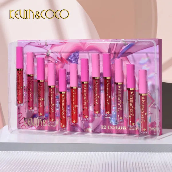 Kevin & Coco 12 Color Lips Gloss