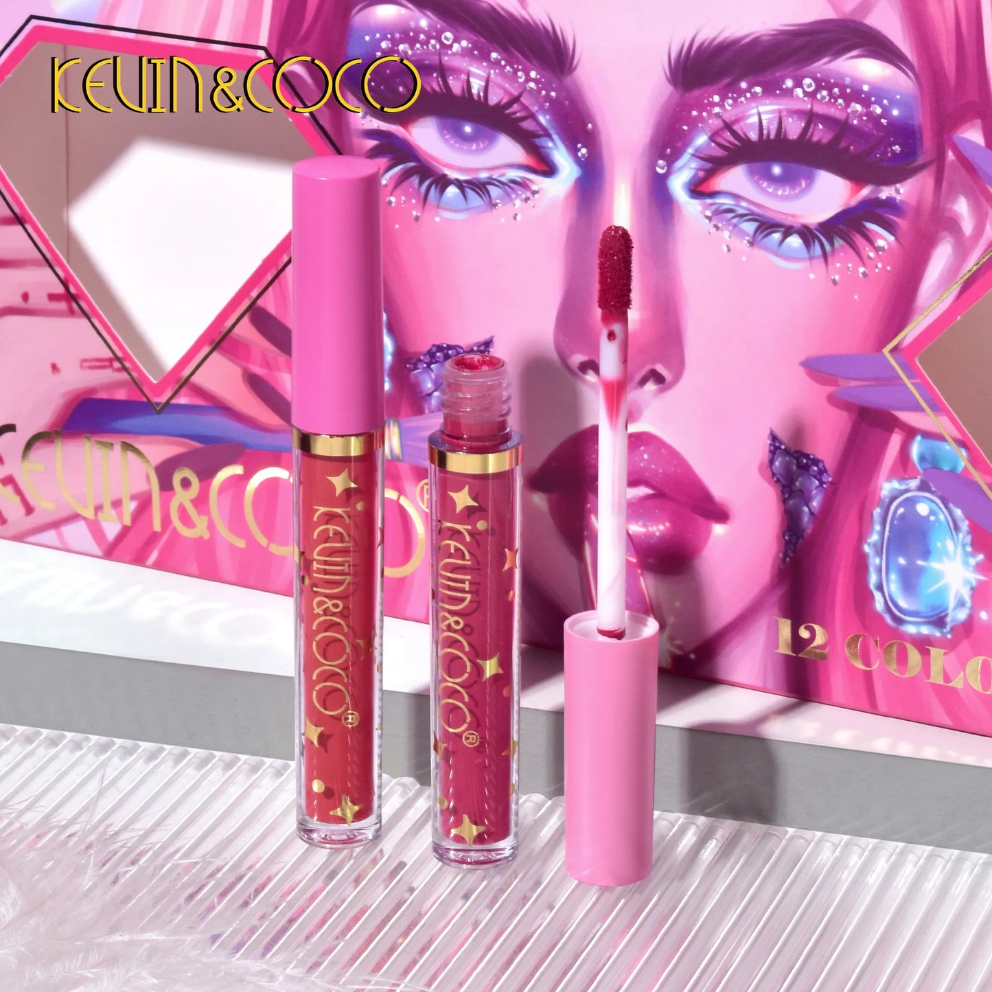 Kevin & Coco 12 Color Lips Gloss