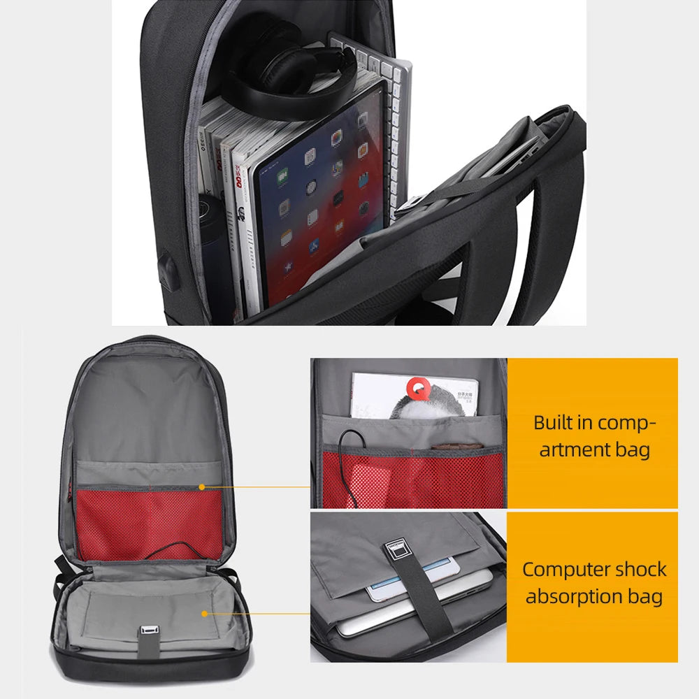 Laptop Backpack Hard Shell 15.6 inch Waterproof Breathable Bag