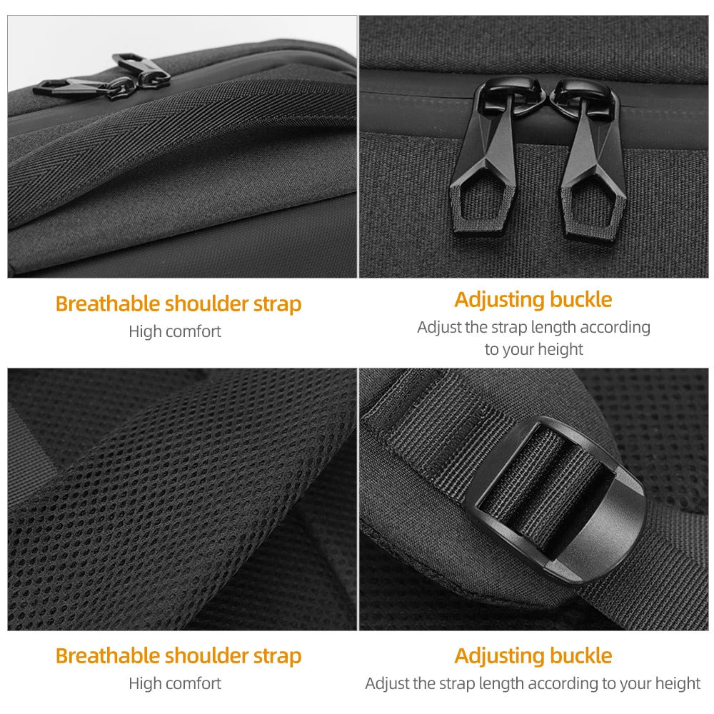 Laptop Backpack Hard Shell 15.6 inch Waterproof Breathable Bag