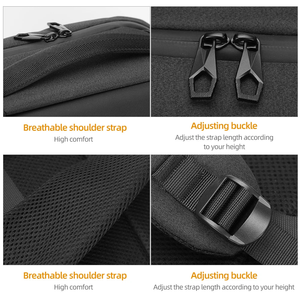 Laptop Backpack Hard Shell 15.6 inch Waterproof Breathable Bag