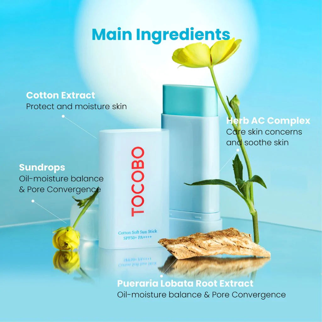 TOCOBO Cotton Soft Sun Stick SPF50+ PA++++ 19g / 0.67 oz.