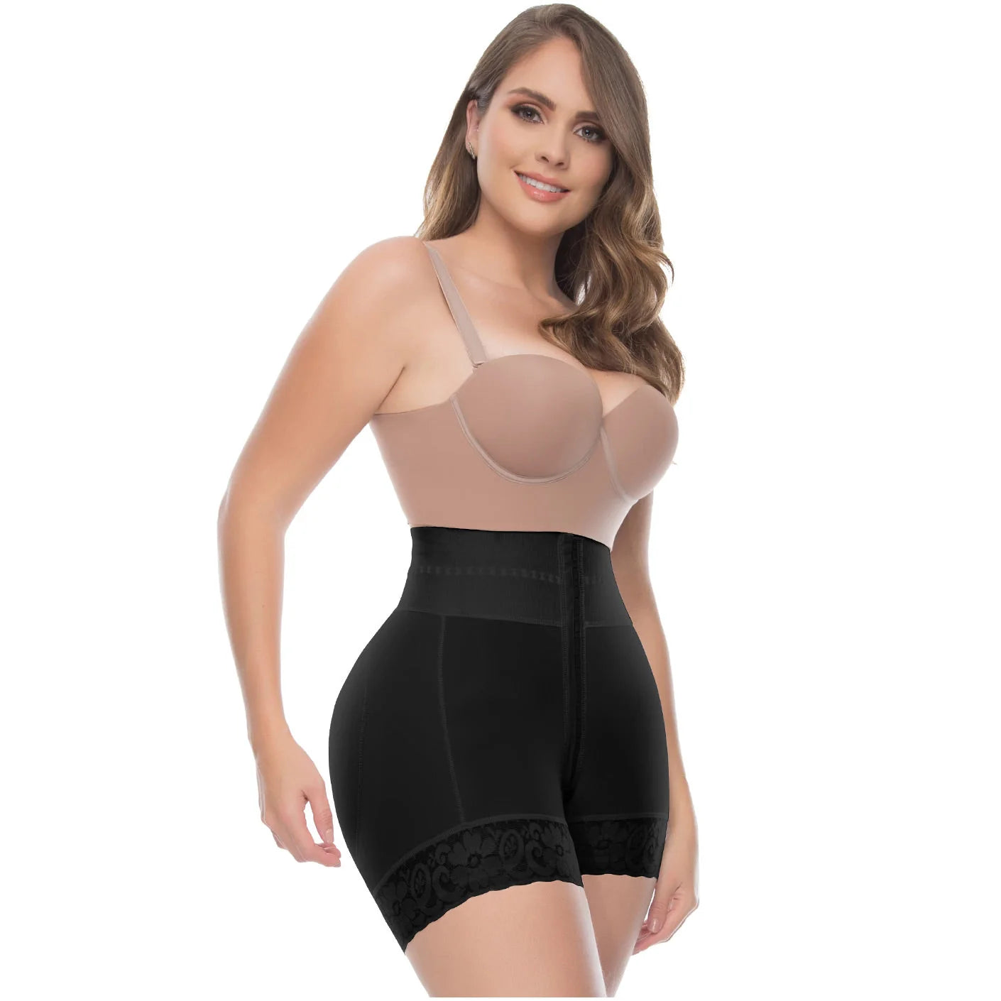 BUTT LIFTER TUMMY CONTROL HIGH WAISTED MID THIGH SHAPER SHORTS 6198 | POWERNET