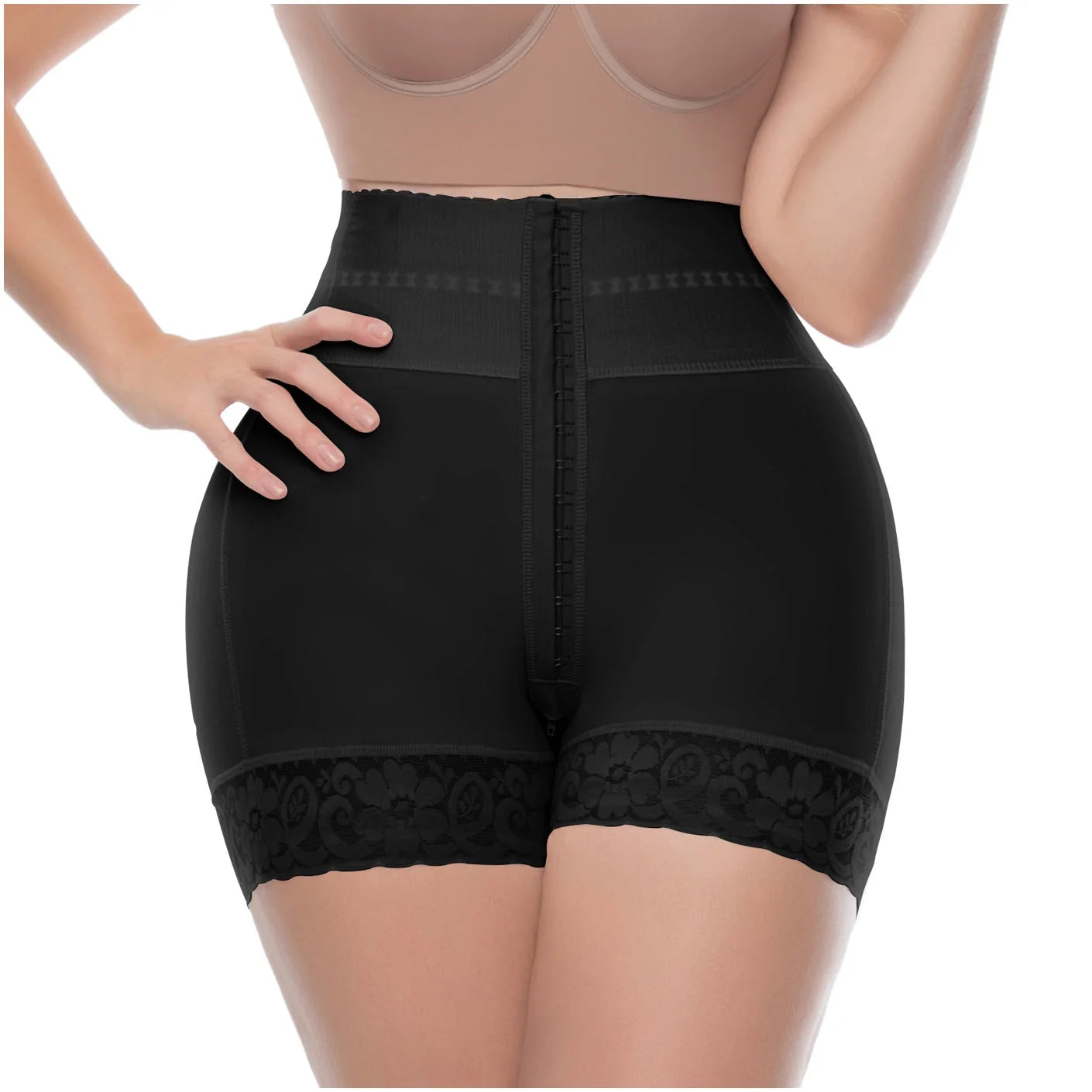 BUTT LIFTER TUMMY CONTROL HIGH WAISTED MID THIGH SHAPER SHORTS 6198 | POWERNET