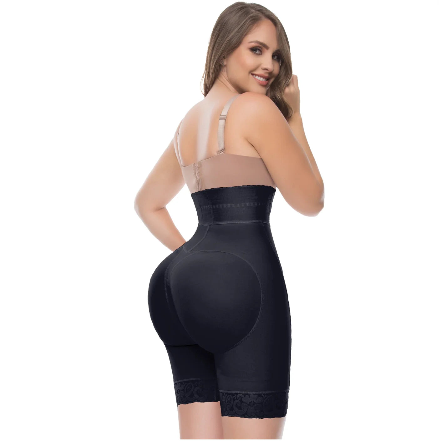 HIGH WAISTED TUMMY CONTROL BUTT LIFTER 6199 SHAPEWEAR SHORTS | POWERNET