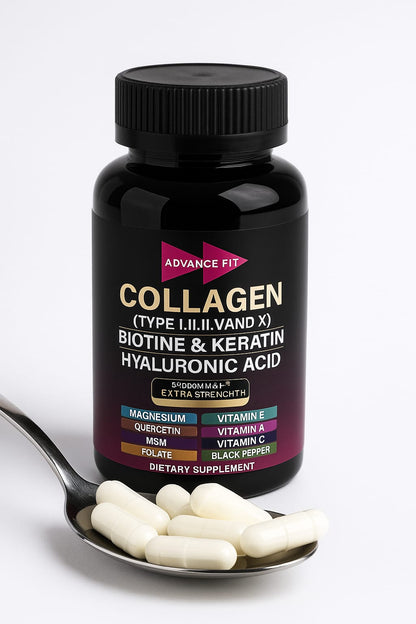 Advance Fit Collagen 60 Capsules Dietary Supplement