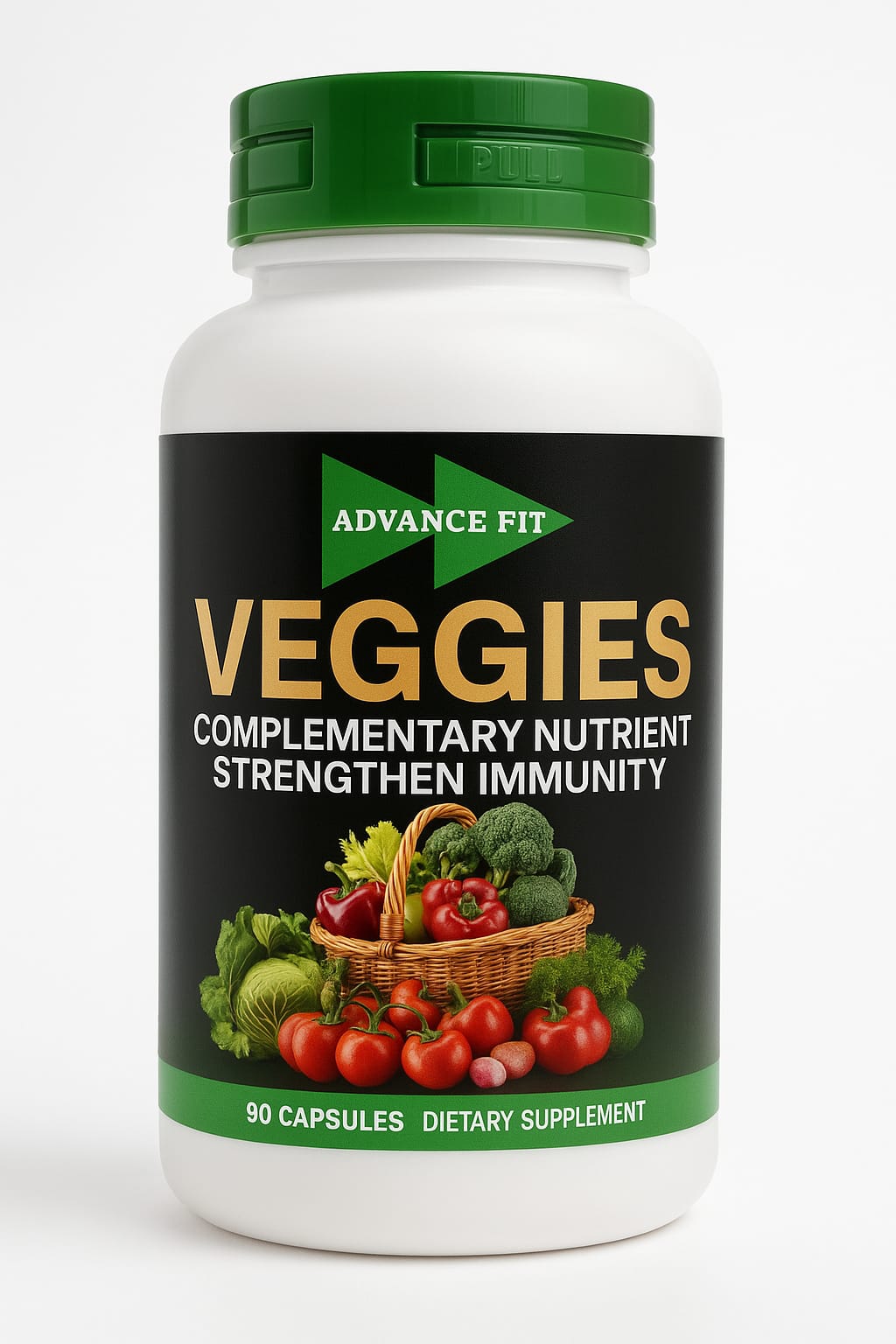 Advance Fit  Veggies Dietary Supplement 90 Capsules