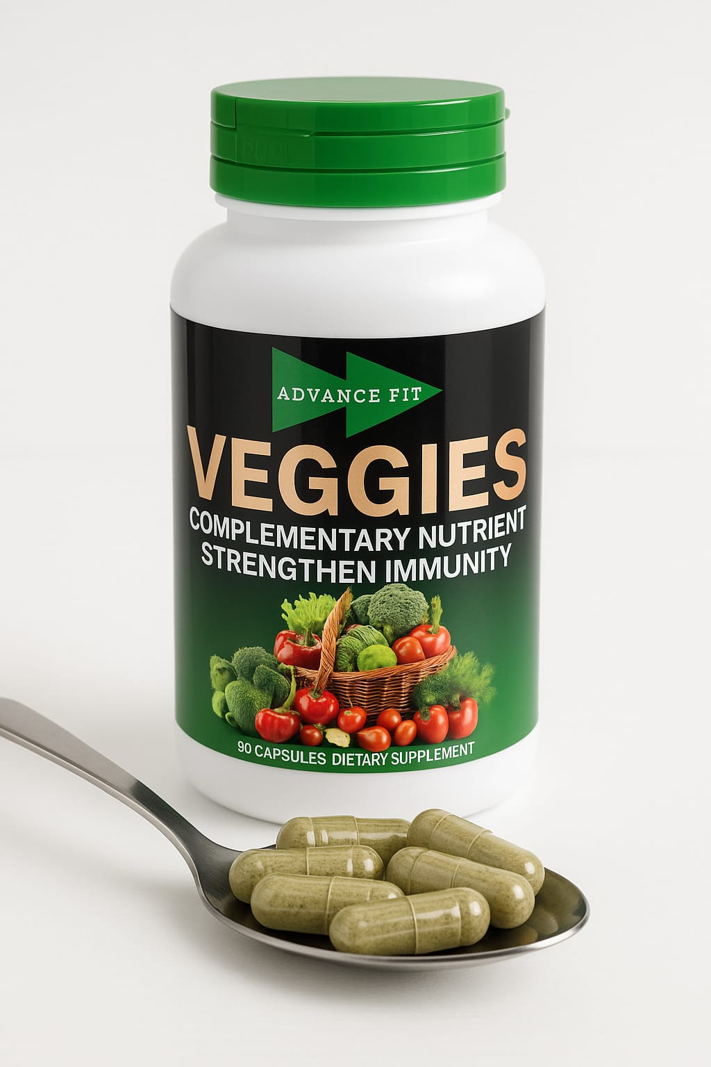 Advance Fit  Veggies Dietary Supplement 90 Capsules