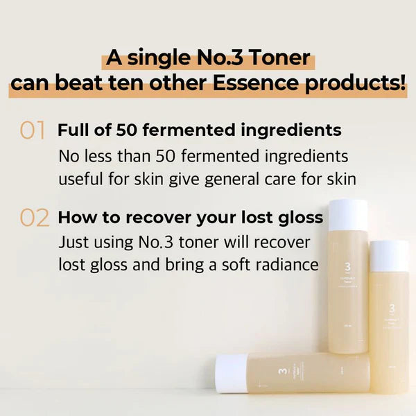 numbuzin No.3 Super Glowing Essence Toner 200ml / 6.76 fl. oz.