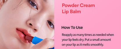 TOCOBO Powder Cream Lip Balm 032 Rose Petal 3.5g / 0.12 oz.