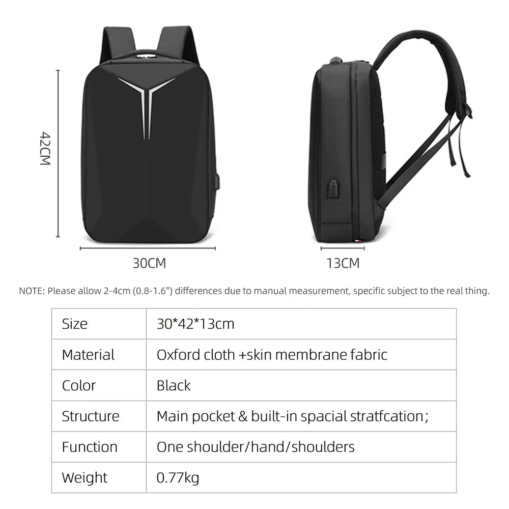 Laptop Backpack Hard Shell 15.6 inch Waterproof Breathable Bag