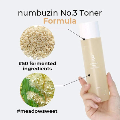 numbuzin No.3 Super Glowing Essence Toner 200ml / 6.76 fl. oz.