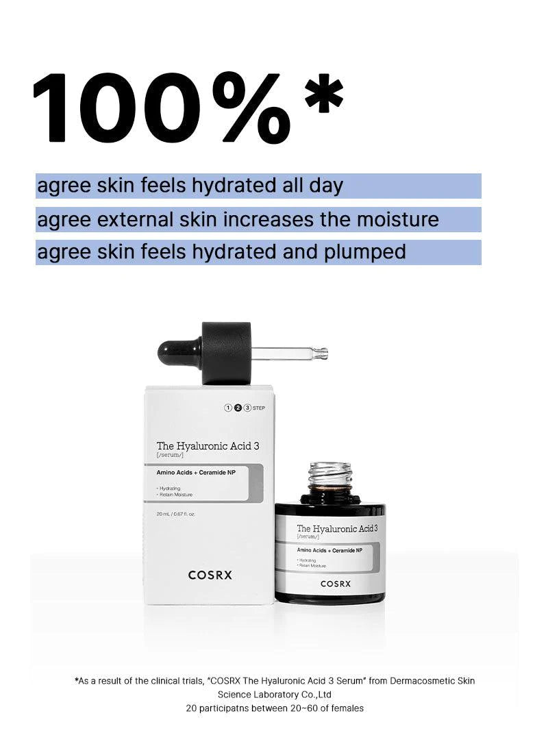 COSRX The Hyaluronic Acid 3 Serum 20ml / 0.67 fl. oz.